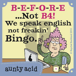 Aunty Acid on Saturday October 10, 2015 Comic Strip