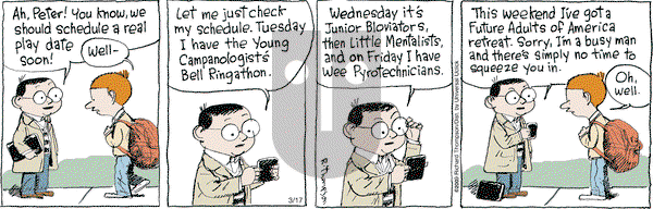 Cul de Sac on Monday March 17, 2014 Comic Strip