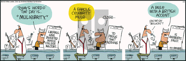 Mike du Jour on Wednesday April 9, 2025 Comic Strip