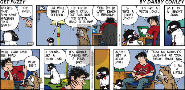 Get Fuzzy on Sunday October 27, 2013 Comic Strip