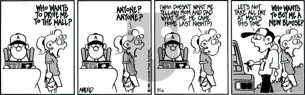 FoxTrot on Thursday July 13, 1989 Comic Strip
