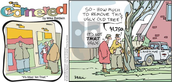 Cornered on Sunday April 6, 2008 Comic Strip