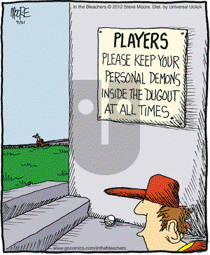 In the Bleachers on Saturday April 21, 2012 Comic Strip