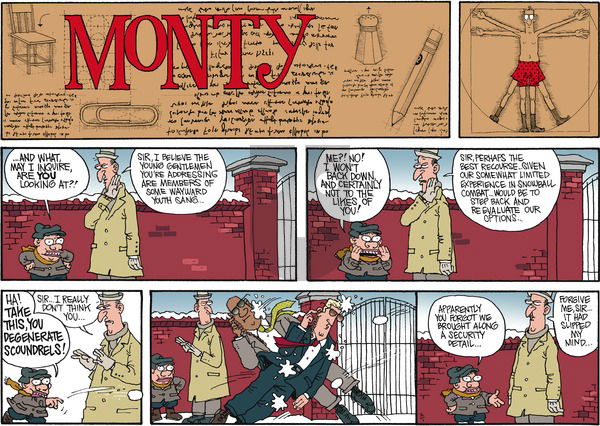 Monty on Sunday February 1, 2015 Comic Strip