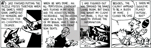 Calvin and Hobbes on Saturday March 2, 1991 Comic Strip