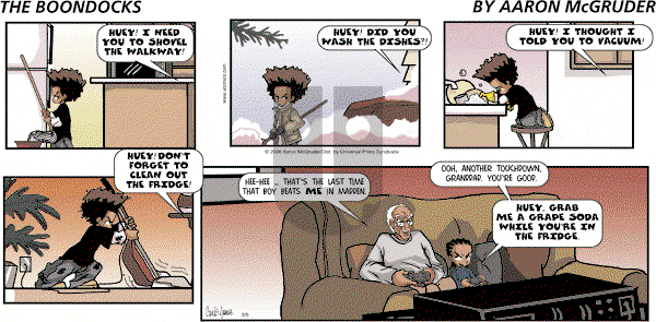The Boondocks - Sunday March 5, 2006 Comic Strip