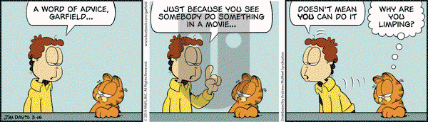 Garfield on Saturday March 16, 2019 Comic Strip