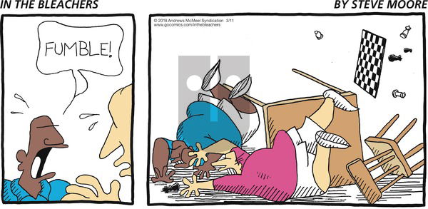 In the Bleachers on Sunday March 11, 2018 Comic Strip