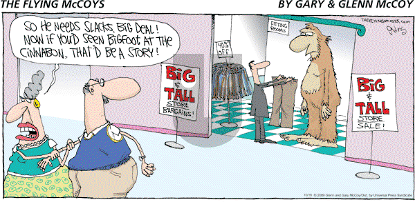 The Flying McCoys on Sunday October 18, 2009 Comic Strip