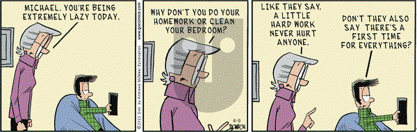 Grand Avenue on Wednesday April 9, 2025 Comic Strip