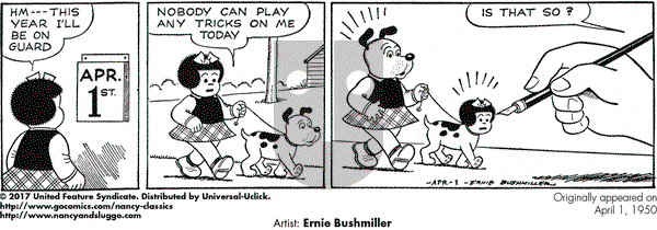 Nancy Classics on Saturday April 1, 2017 Comic Strip
