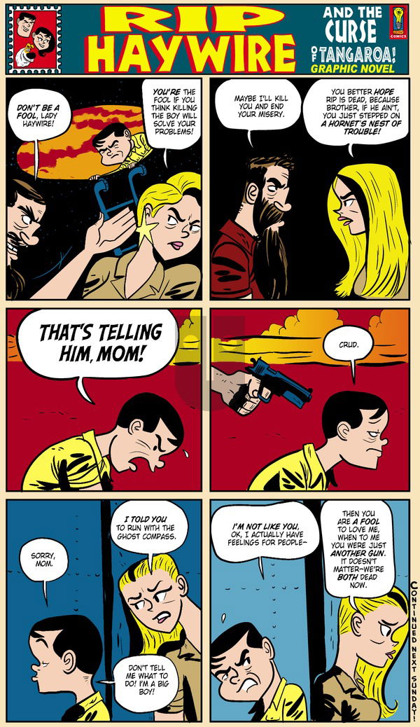 Rip Haywire on Sunday April 13, 2014 Comic Strip