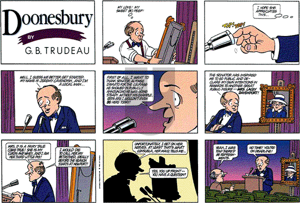 Doonesbury on Sunday April 9, 1995 Comic Strip