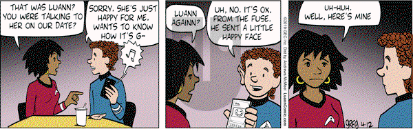 Luann on Friday April 12, 2019 Comic Strip