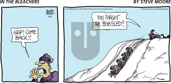 In the Bleachers on Sunday December 2, 2012 Comic Strip