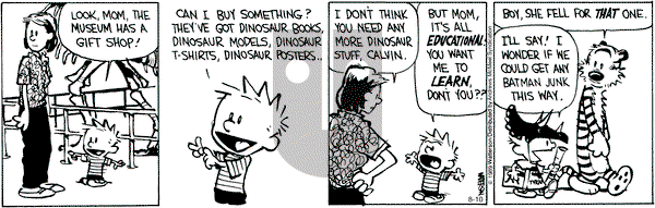 Calvin and Hobbes - Saturday August 10, 2019 Comic Strip