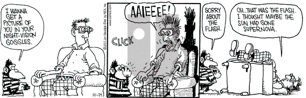 Monty on Friday October 24, 2003 Comic Strip