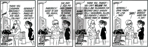 Doonesbury on Wednesday May 28, 1975 Comic Strip