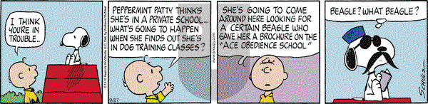 Peanuts - Wednesday September 27, 2023 Comic Strip
