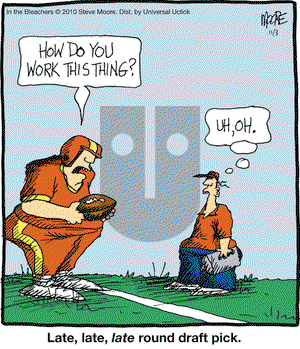 In the Bleachers on Wednesday November 3, 2010 Comic Strip