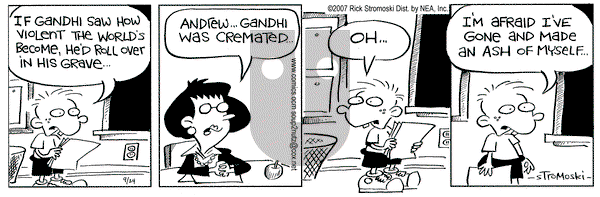Soup to Nutz - Old on Monday September 24, 2007 Comic Strip