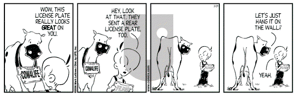 Cow and Boy Classics on Wednesday March 29, 2006 Comic Strip