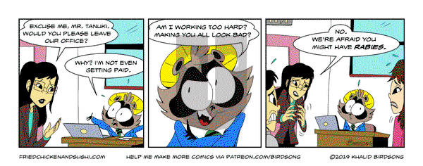 Little Fried Chicken and Sushi on 2025-07-16 Comic Strip