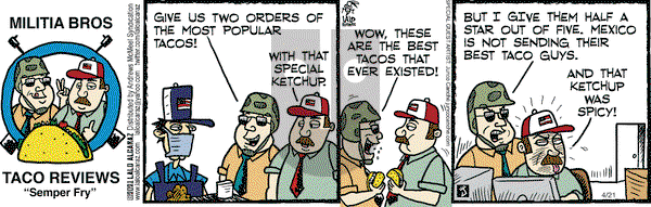 La Cucaracha on Wednesday April 21, 2021 Comic Strip