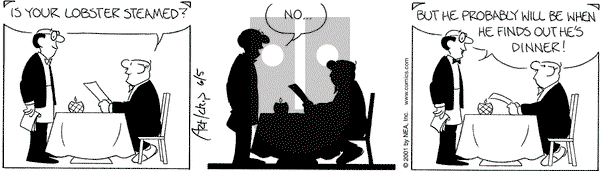 The Born Loser on Sunday November 18, 2001 Comic Strip