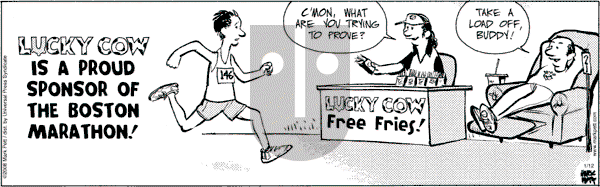 Lucky Cow on Saturday January 12, 2008 Comic Strip