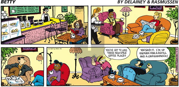 Betty on Sunday March 30, 1997 Comic Strip