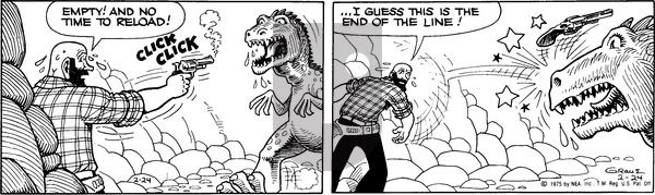 Alley Oop on Monday February 24, 1975 Comic Strip