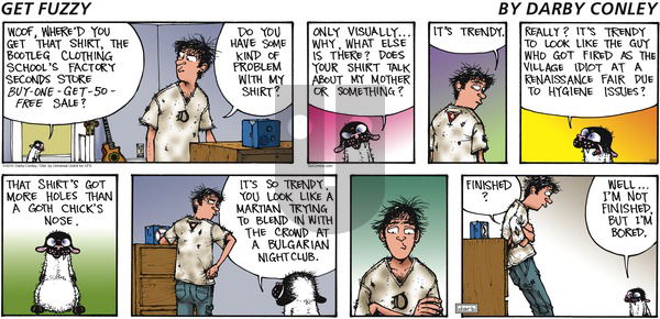 Get Fuzzy on Sunday August 26, 2012 Comic Strip