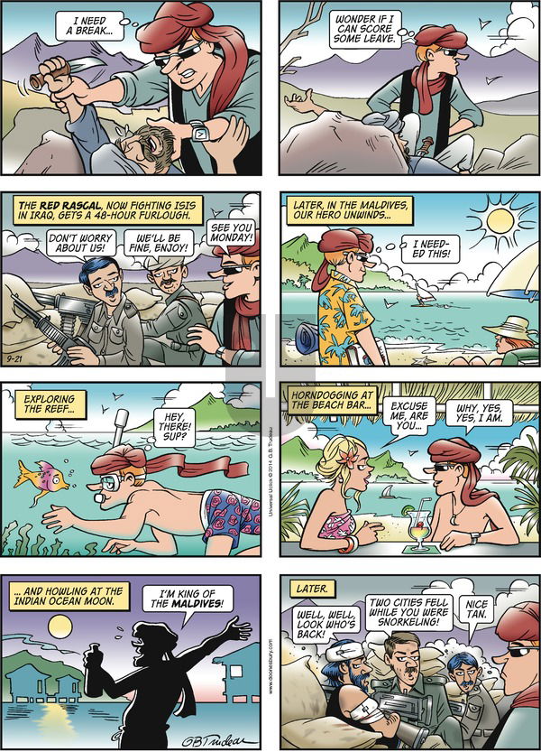 Doonesbury on Sunday September 21, 2014 Comic Strip