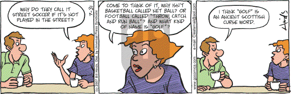 Cleats - Tuesday July 31, 2007 Comic Strip