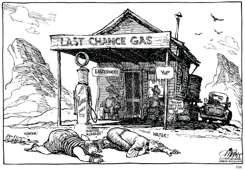 Pat Oliphant on Monday July 26, 1999 Comic Strip