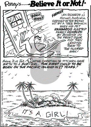 Ripley's Believe It or Not on Wednesday November 5, 2003 Comic Strip