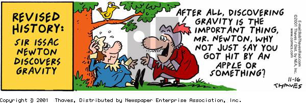 Frank and Ernest on Friday November 16, 2001 Comic Strip