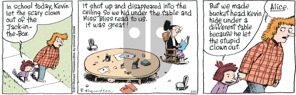 Cul de Sac on Thursday February 25, 2016 Comic Strip