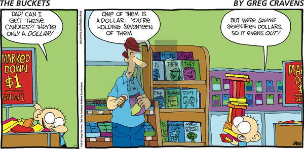 The Buckets on Sunday July 1, 2018 Comic Strip