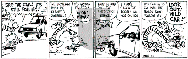 Calvin and Hobbes - Wednesday June 5, 2024 Comic Strip