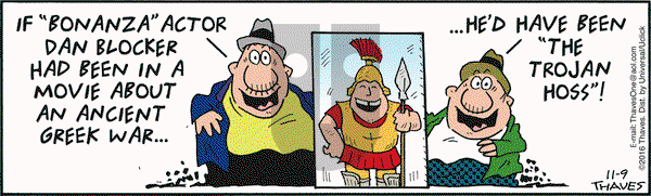 Frank and Ernest on Wednesday November 9, 2016 Comic Strip