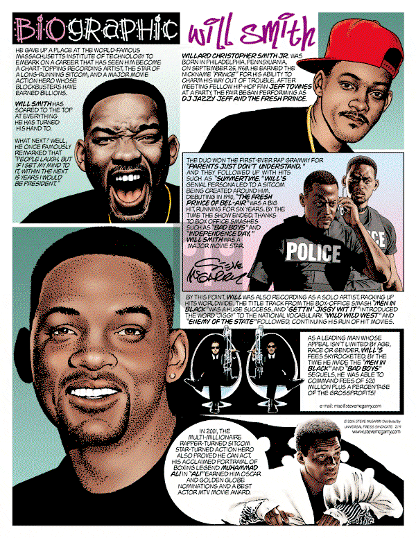 Biographic on Sunday February 19, 2006 Comic Strip