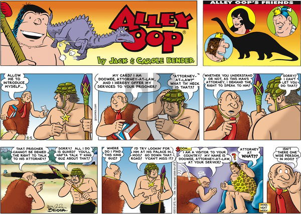 Alley Oop on Sunday May 5, 2013 Comic Strip