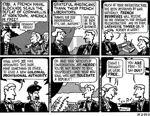 Ted Rall on Thursday October 2, 2003 Comic Strip