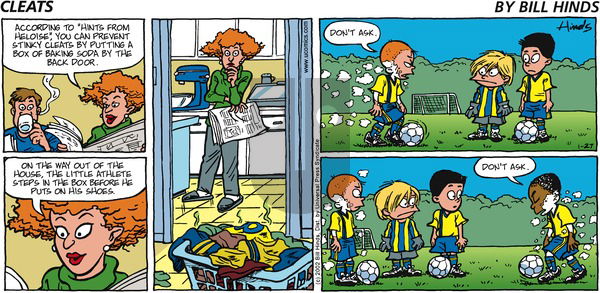 Cleats on Sunday January 27, 2002 Comic Strip