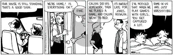 Calvin and Hobbes on Saturday September 19, 2015 Comic Strip