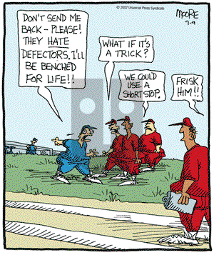 In the Bleachers on Monday July 9, 2007 Comic Strip