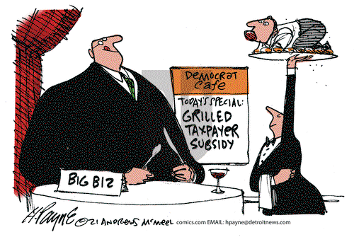 Henry Payne on Saturday April 17, 2021 Comic Strip