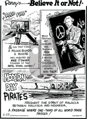 Ripley's Believe It or Not on Monday May 23, 2005 Comic Strip